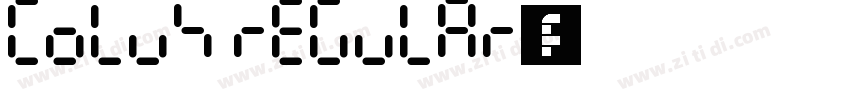 Colus Regular字体字体转换